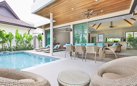 4 bedroom pool villa for rent in rawai